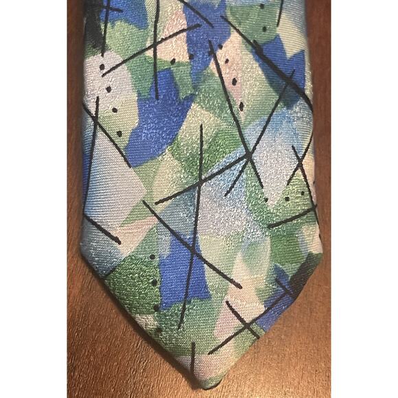 J. Garcia Like The Machine Collectors Edition Blue Green 100% Silk - Picture 6 of 9